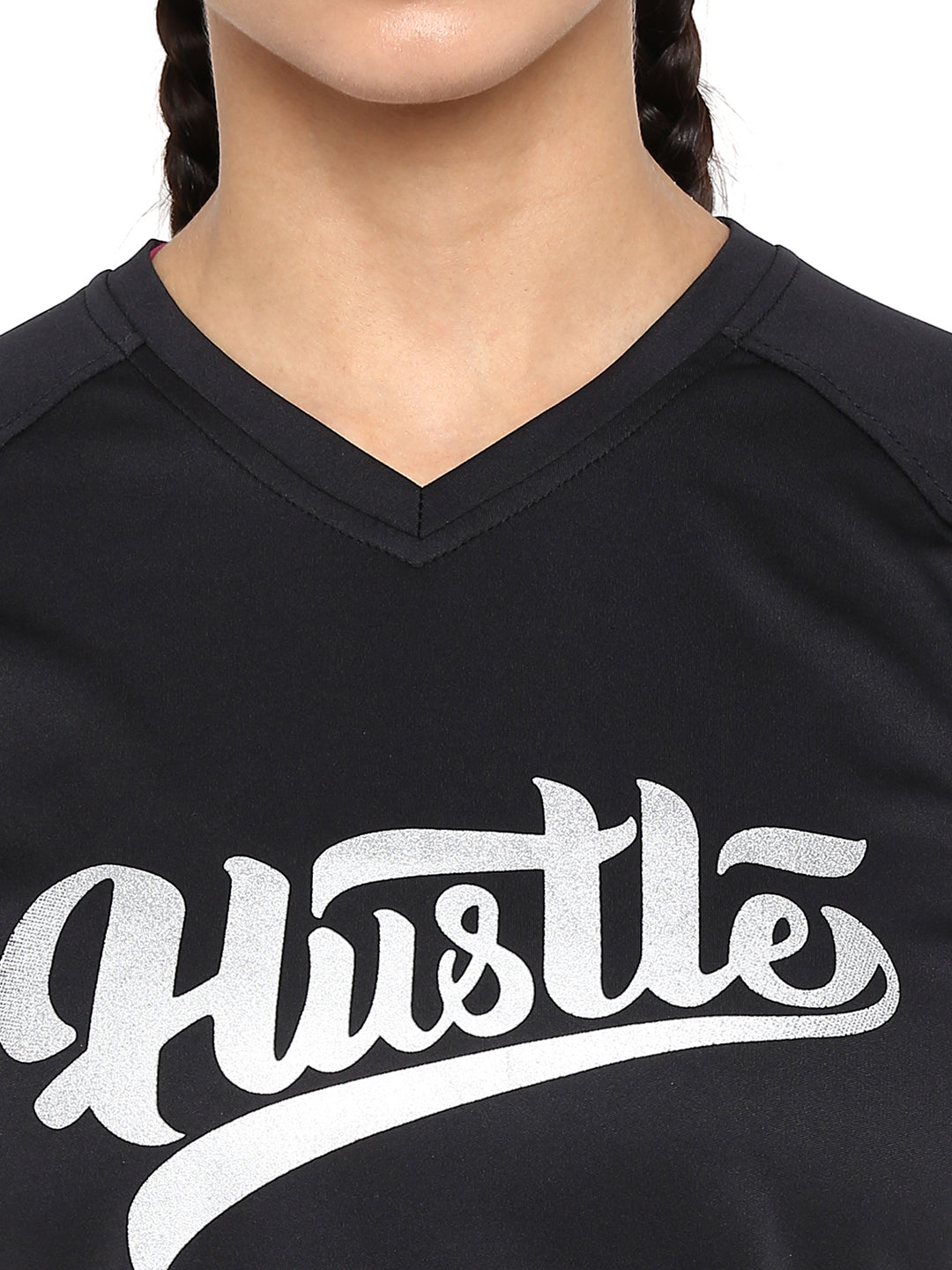 WOMEN HUSTLE PRINTED RN T SHIRT Women Tshirts & Graphic Tees